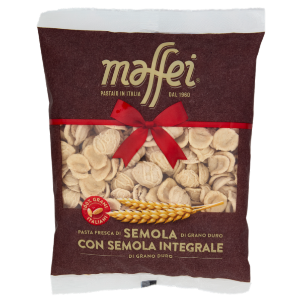maffei Pasta Fresca di Semola di Grano Duro Orecchiette con Semola Integrale 400 g