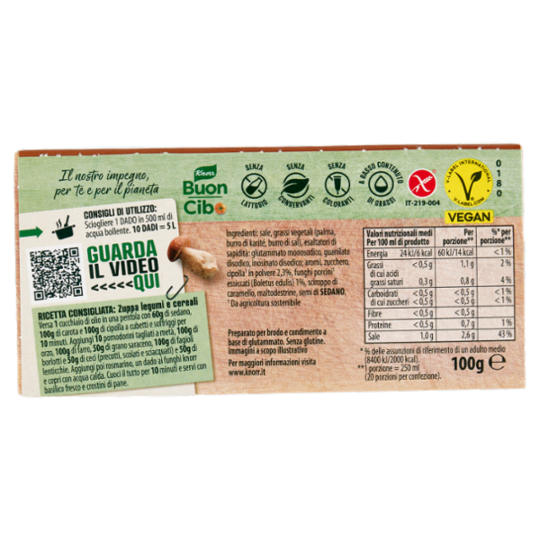 Knorr Funghi Porcini 10 Dadi 100 g