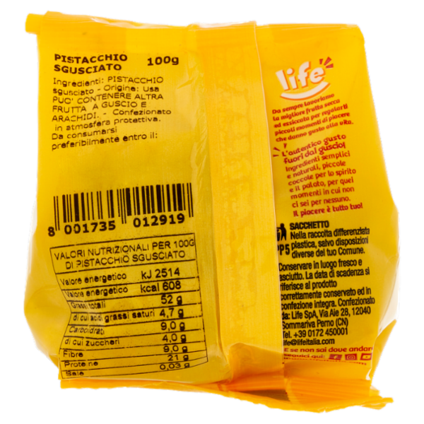 life Pistacchi 100 g