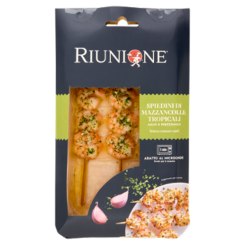 Riunione Spiedini Di Mazzancolle Tropicali Aglio e Prezzemolo 105 g