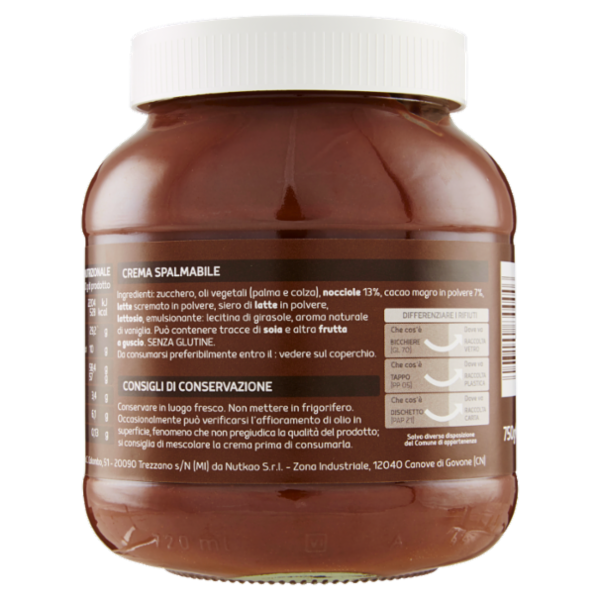 Selex Crema Spalmabile alla Nocciola 750 g