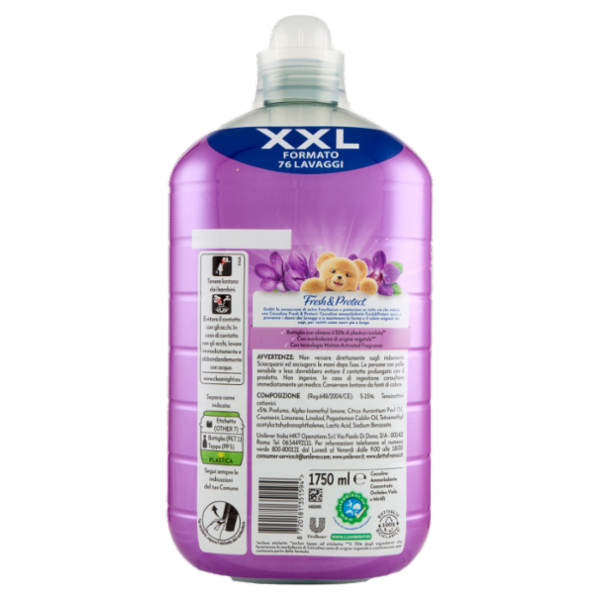 Coccolino Ammorbidente Concentrato Fresh & Protect Orchidea Viola & Mirtilli 76 Lavaggi 1750 ml