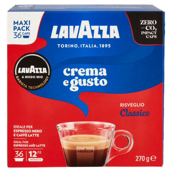 Lavazza A Modo Mio crema e gusto 36 Capsule 270 g