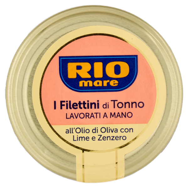 Rio mare i Filettini di Tonno Lavorati a Mano all'Olio di Oliva con Lime e Zenzero 130 g