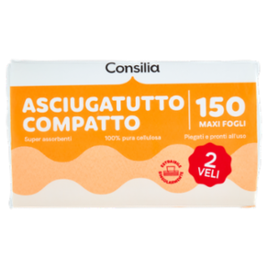 Consilia Asciugatutto 2 Veli Compatto 150 Maxi Fogli