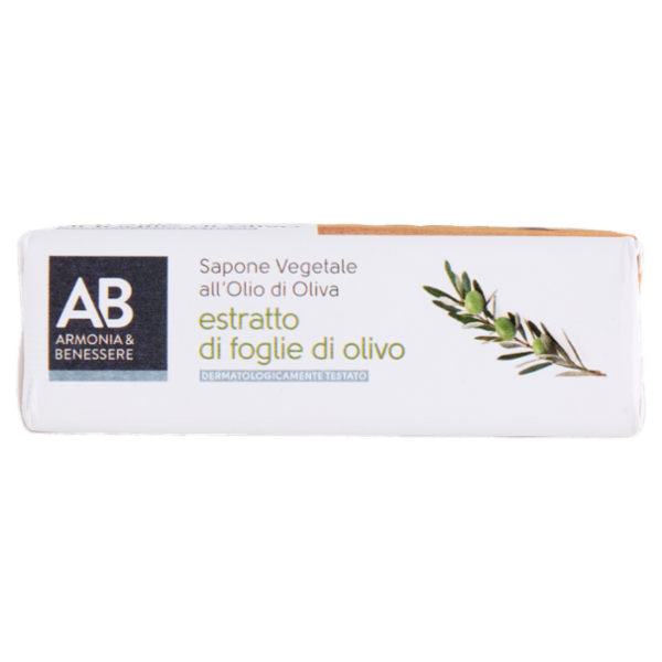 Armonia & Benessere Sapone Vegetale All'Olio di Oliva Estratto di Foglie di Olivo 125 g