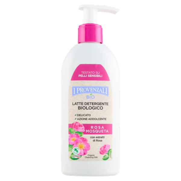 I Provenzali Bio Latte Detergente Biologico Rosa Mosqueta 200 ml