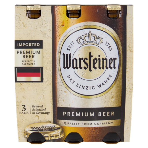 Warsteiner Premium Beer 3 x 0,33 l