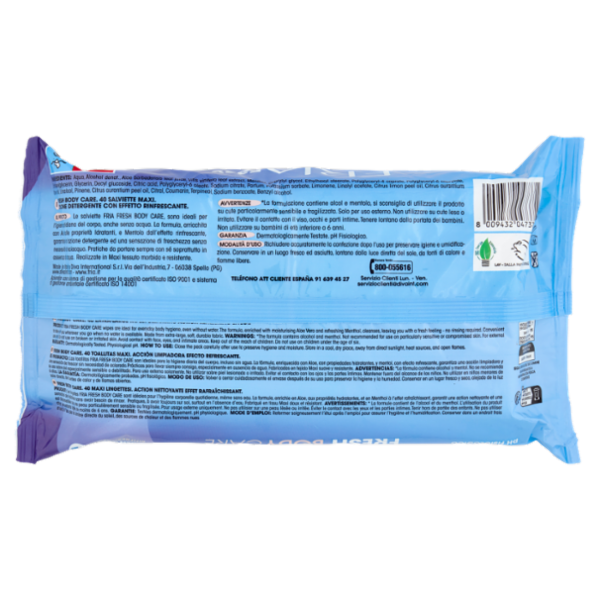 Fria Easy Fresh Body Care salviette Maxi 40 pz