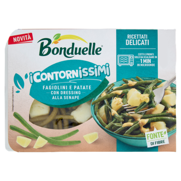 Bonduelle i Contornissimi Ricettati Delicati Fagioli e Patate con Dressing alla Senape 200 g