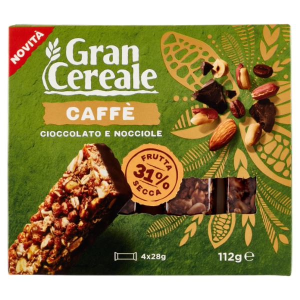 Grancereale Barrette frutta secca caffè 112g