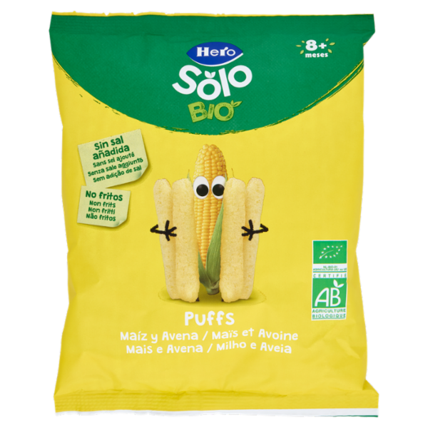 Hero Solo Bio Puffs Mais e Avena 25 g