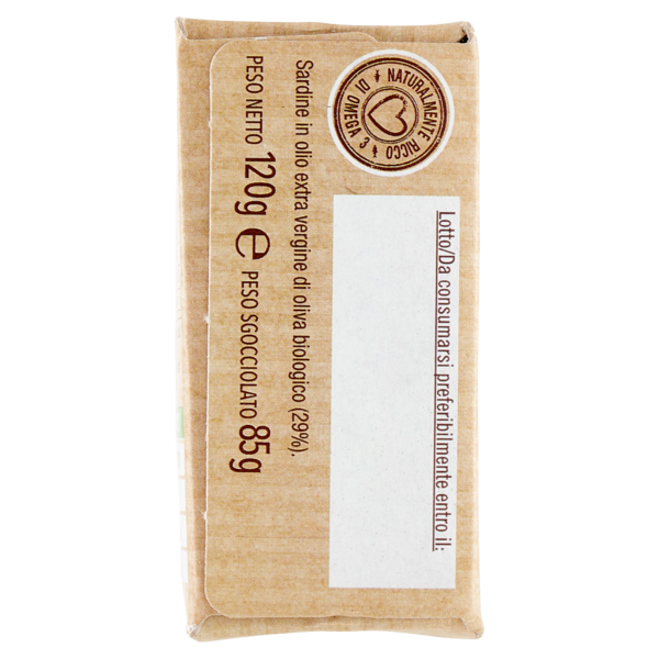 Rizzoli Sardine in Olio Extra Vergine d'Oliva Biologico 120 g