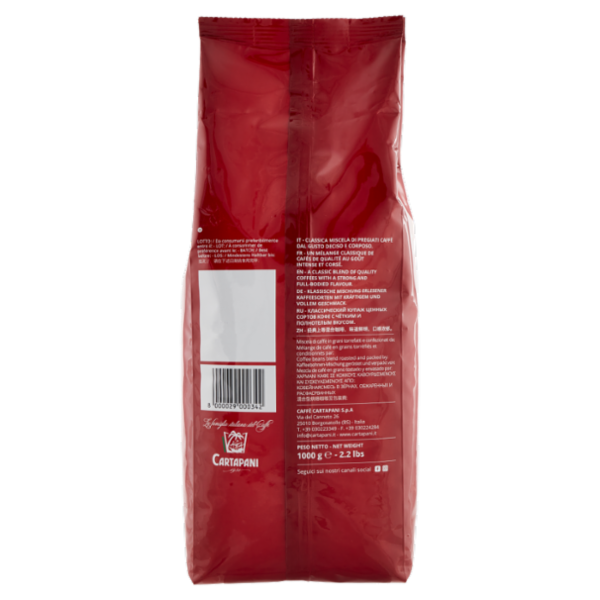 Cartapani Gusto Forte Miscela di Caffè in Grani 1000 g