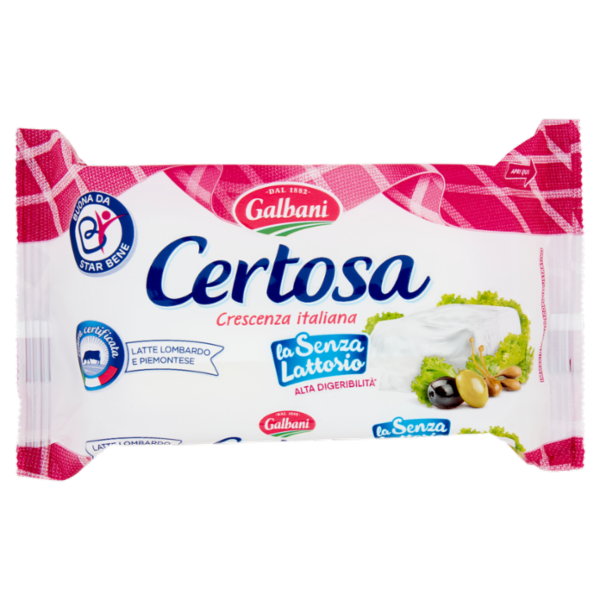 Galbani Certosa Crescenza italiana la Senza Lattosio 165 g