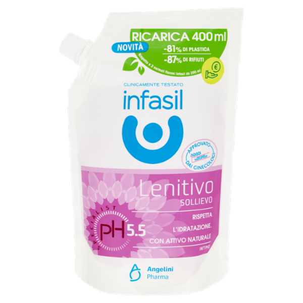infasil pH Specialist 5.5 Intimo Lenitivo Sollievo Ricarica 400 ml
