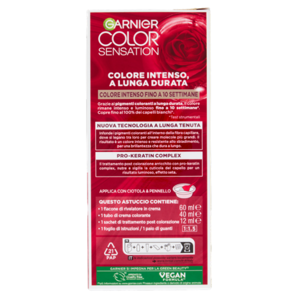 Garnier Color Sensation Colorazione Permanente in Crema 8.0 Biondo Chiaro