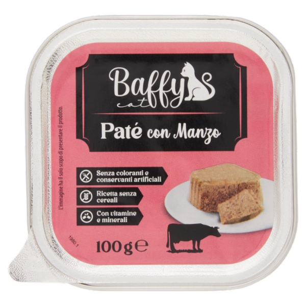 Baffy cat Paté con Manzo 100 g