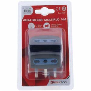 Poly Pool Adattatore Mult. Sicury 16a Presa Tripla N.452.1