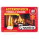 Fochista Accendifuoco Formula Inodore Premium Quality per Stufe, Camini e Barbecue Cubetti 2 x 40 pz