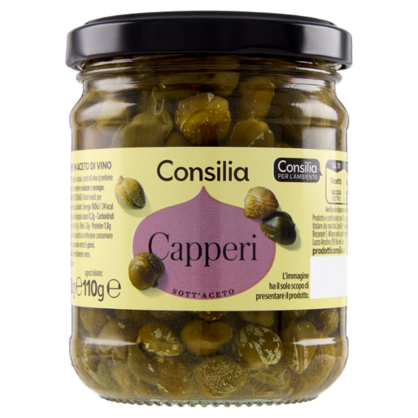Consilia Capperi Aromatizzati con Aceto di Vino 190 g