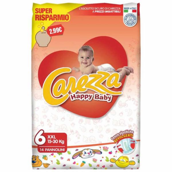 Jolly Baby Happy Carezza Pannolini XL 16-30 kg 14 Pezzi