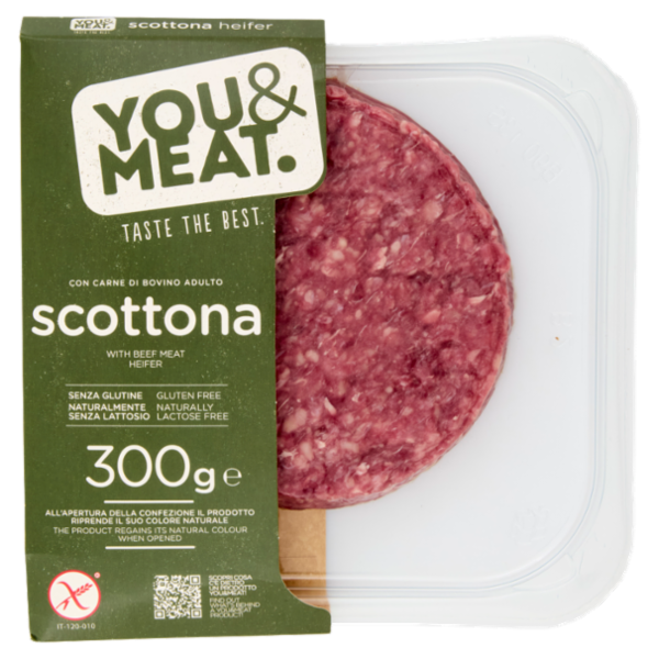 You&Meat Burger con Carne di Bovino Adulto scottona 300 g