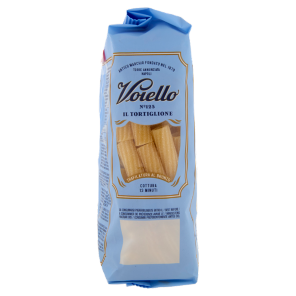 Voiello Pasta Il Tortiglione N°125 grano Aureo 100% italiano Trafilata bronzo 500g