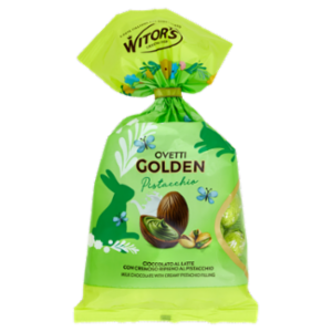 Witor's Ovetti Golden Pistacchio Cioccolato Al Latte Con Cremoso Ripieno Al Pistacchio 230 g