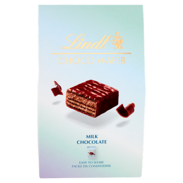 Lindt Choco Wafer confezioni cioccolatini wafer e cioccolato latte 130 g