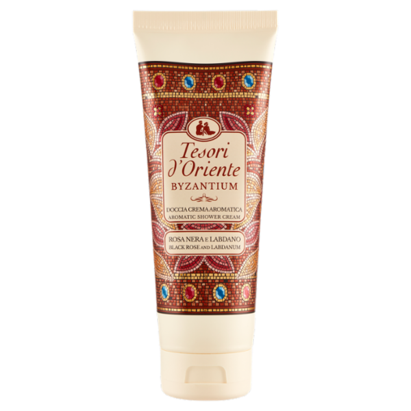 Tesori d'Oriente Byzantium Doccia Crema Aromatica Rosa Nera e Labdano 250 ml