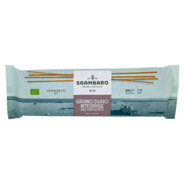 Sgambaro Bio Grano Duro Integrale Decorticato Spaghetti N°5 500 g