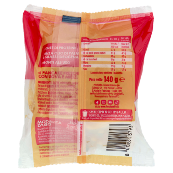 le Naturelle Pancake 4 Pezzi 140 g