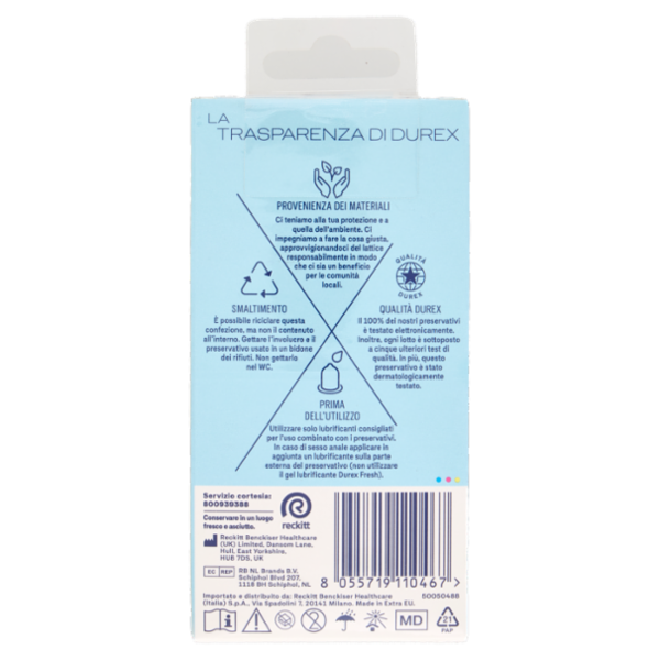 Durex Preservativi Settebello Classico, 10 Profilattici