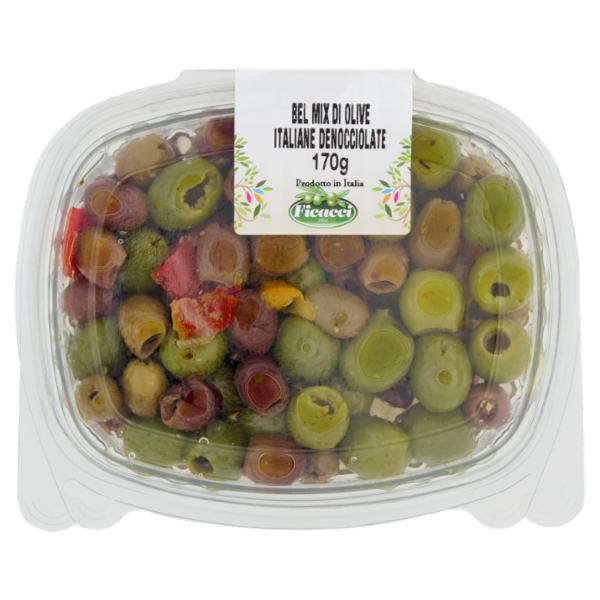 Ficacci Bel Mix di Olive Italiane Denocciolate 170 g