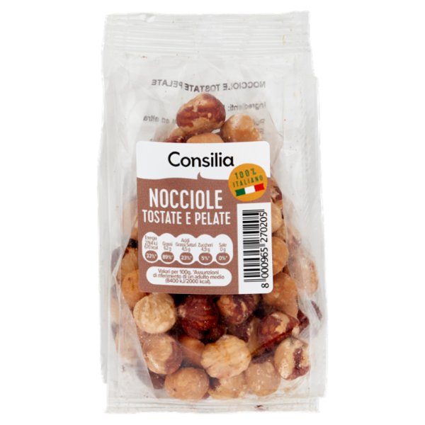 Consilia Frutta Secca Nocciole Tostate e Pelate 100 g