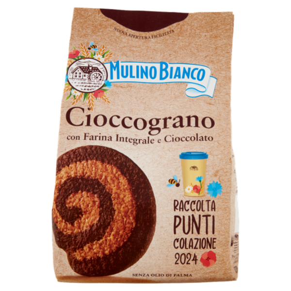 Mulino Bianco Cioccograno Biscotti con Farina Integrale e Cioccolato 330g