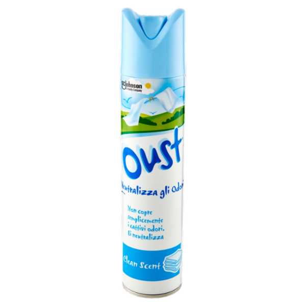 Oust Spray Fragranza Fresco Pulito, 300ml