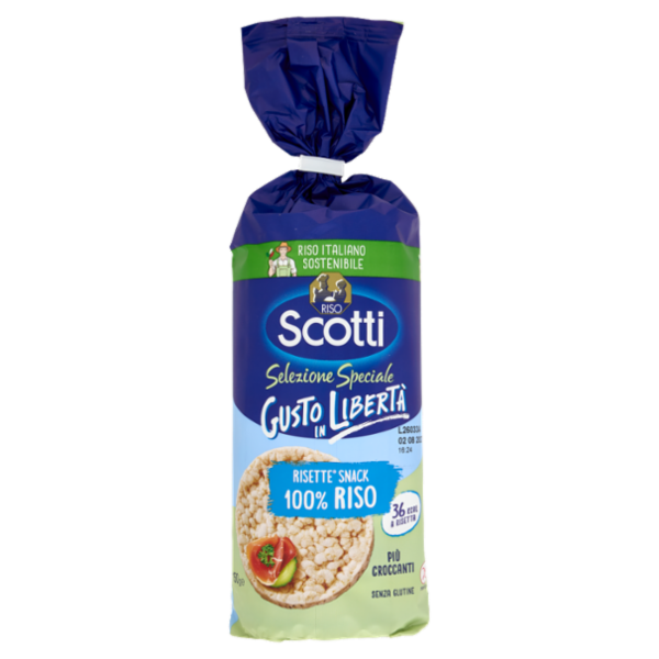 Riso Scotti Selezione Speciale Gusto in Libertà Risette Snack 100% Riso 150 g