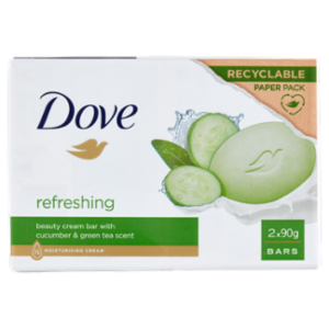 Dove Refreshing Beauty Cream Bar With Cucumber & Green Tea Scent Bars 2 x 90 g