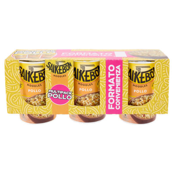 Saikebon Noodles Multipack Pollo 3 x 60 g