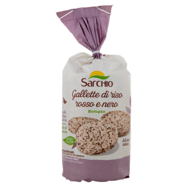 Sarchio Gallette di riso rosso e nero Biologico 100 g