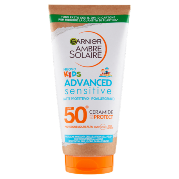 Garnier Ambre Solaire Advanced Sensitive Kids Latte Ceramide Protect IP50+ 175 ml