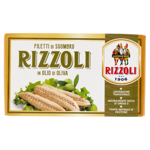 Rizzoli Filetti di Sgombro in Olio di Oliva 125 g