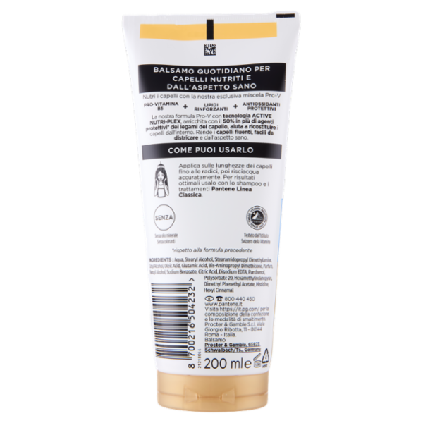Pantene Pro-V Linea Classica Balsamo Active Nutri-Plex 200 ml