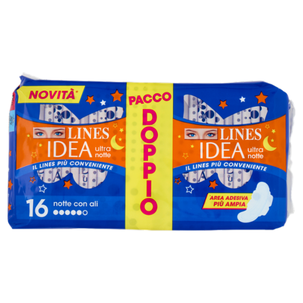 Lines Idea ultra notte con ali 16 pz