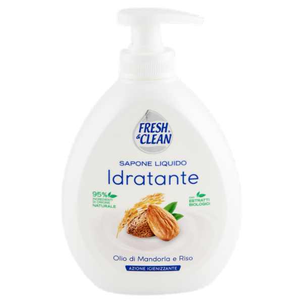 Fresh & Clean Sapone Liquido Idratante Olio di Mandorla e Riso 300 ml