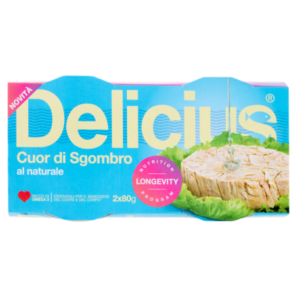 Delicius Cuor di Sgombro al naturale 2 x 80 g