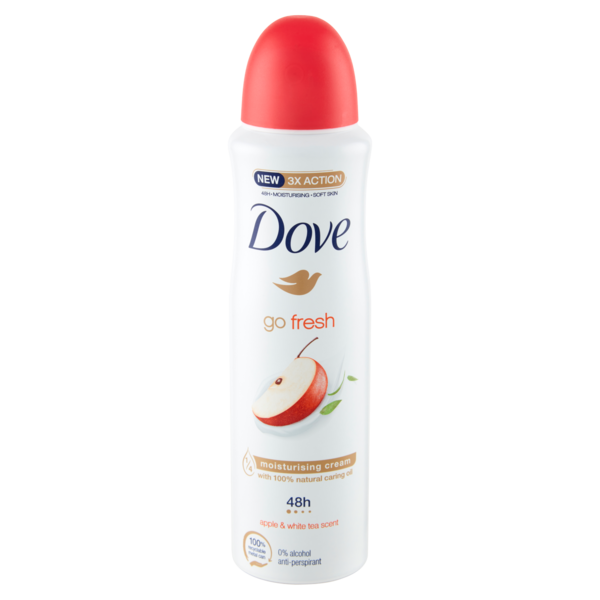 Dove go fresh apple & white tea scent anti-perspirant 150 ml