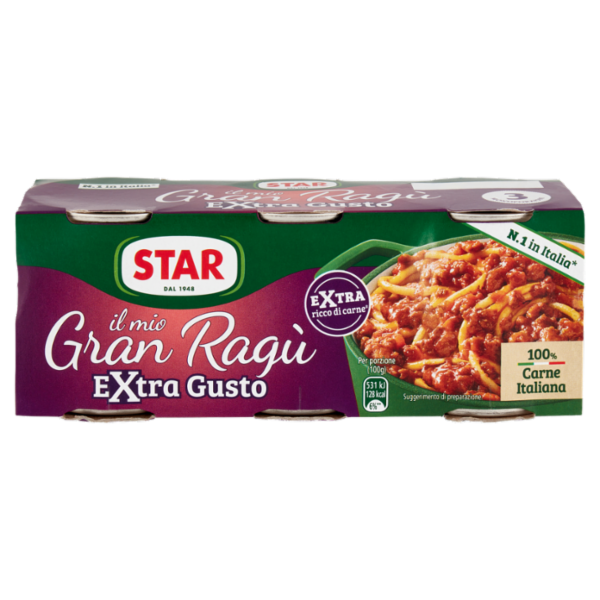 Star il mio Gran Ragù Extra Gusto 3 x 100 g